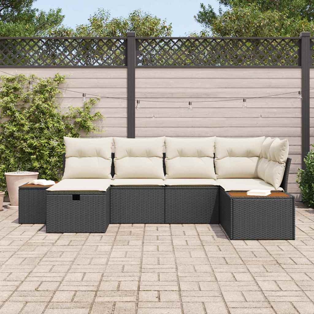 Tuin Sofa Set Met Kussen Met Opslag Poly Rattan