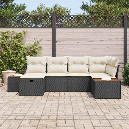 Tuin Sofa Set Met Kussen Met Opslag Poly Rattan