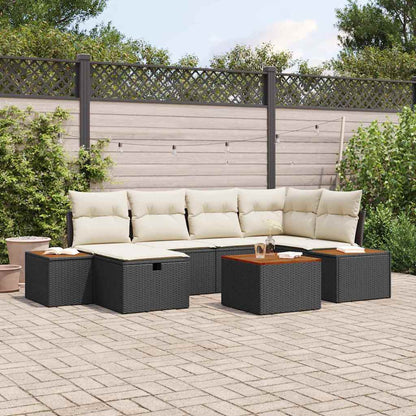 Tuin Sofa Set Met Kussen Met Opslag Poly Rattan