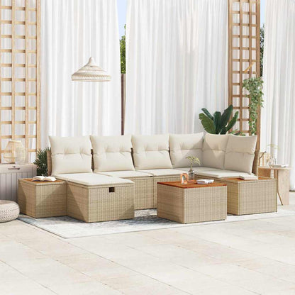 Tuin Sofa Set Met Kussen Met Opslag Poly Rattan