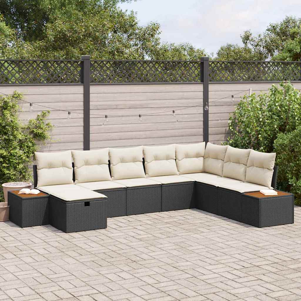 Tuin Sofa Set Met Kussen Met Opslag Poly Rattan