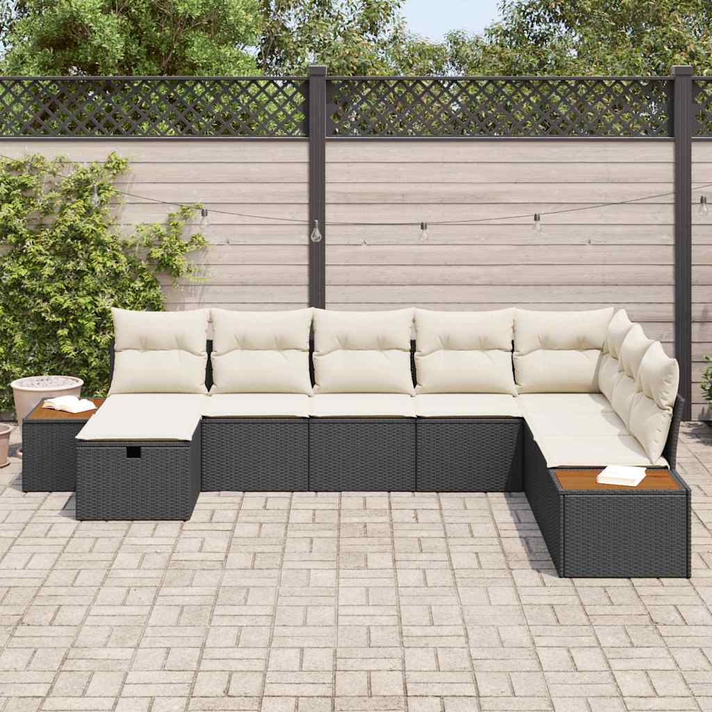 Tuin Sofa Set Met Kussen Met Opslag Poly Rattan