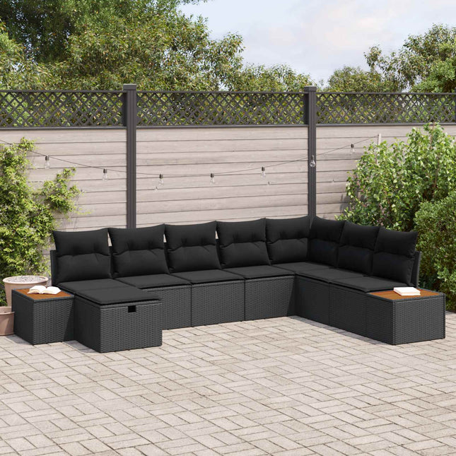 Tuin Sofa Set Met Kussen Met Opslag Poly Rattan