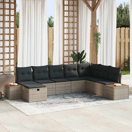 Tuin Sofa Set Met Kussen Met Opslag Poly Rattan