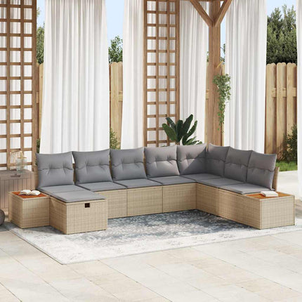Tuin Sofa Set Met Kussen Met Opslag Poly Rattan