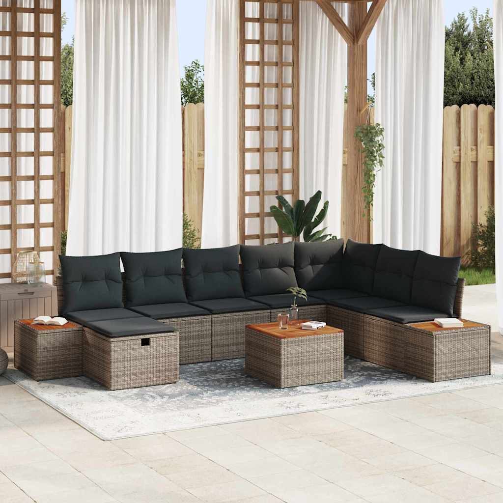 Tuin Sofa Set Met Kussen Met Opslag Poly Rattan