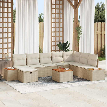 Tuin Sofa Set Met Kussen Met Opslag Poly Rattan