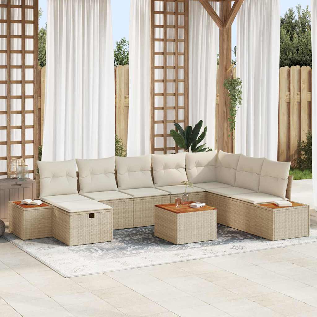 Tuin Sofa Set Met Kussen Met Opslag Poly Rattan