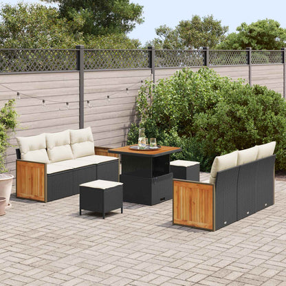 Tuinbankenset Met Kussen 9 Pcs En Crème