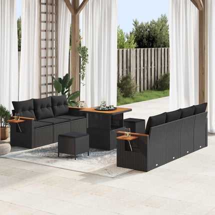 Tuinbankenset 10 St 9-Aantal Zitplaatsen Beige En Licht Grijs