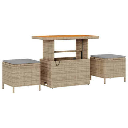 Tuinbankenset Met Kussen 10 Pcs En Licht Grijs