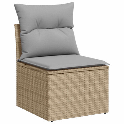 Tuinbankenset Met Kussen 10 Pcs En Licht Grijs