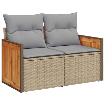 Tuinbankenset Met Kussen 10 Pcs En Licht Grijs