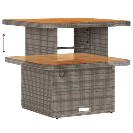 Tuinbankenset 8 Pcs Poly Rattan En Gepoedercoat Staal
