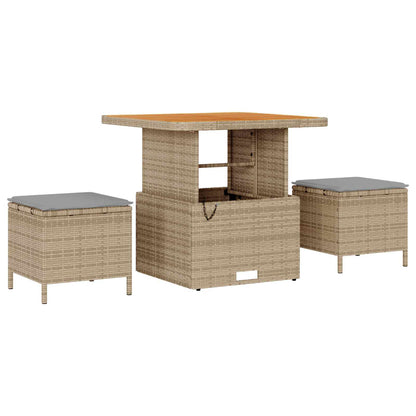 Tuinbankenset Met Kussen 10 Pcs En Licht Grijs