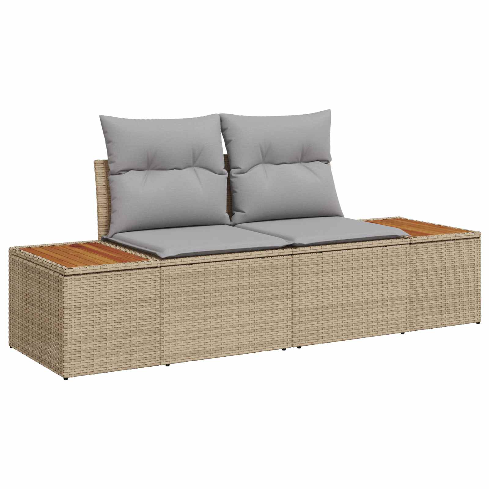 Tuinbankenset Met Kussen 10 Pcs En Licht Grijs