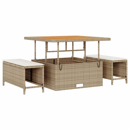 Tuinbankenset Met Kussen 11 Pcs Beige En Crème