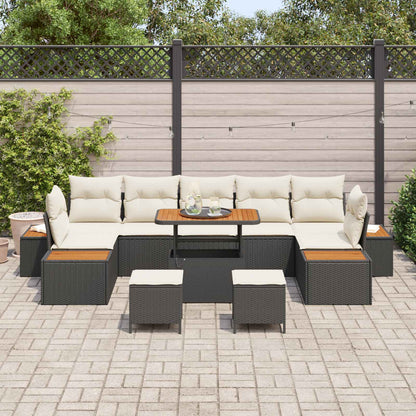 Tuinbankenset Met Kussen 10 Pcs En Crème