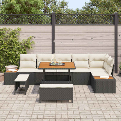 Tuinbankenset Met Kussen 9 Pcs En Crème