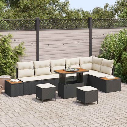 Tuinbankenset Met Kussen 9 Pcs En Crème