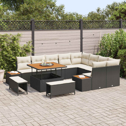 Tuinbankenset Met Kussen 12 Pcs En Crème