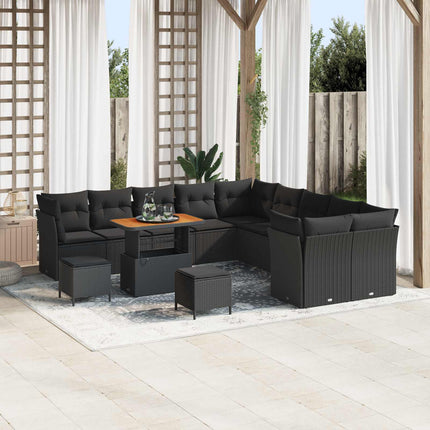 Tuin Sofa Set Met Kussen 13 Pcs En Crèmekleurig