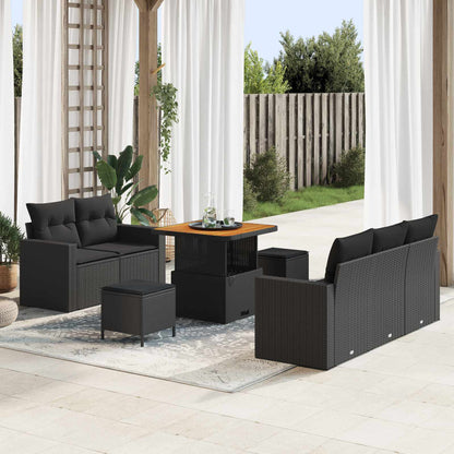 Tuin Sofa Set Met Kussen 8 Pcs Poly Rattan