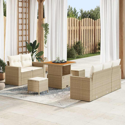 Tuin Sofa Set Met Kussen 8 Pcs Poly Rattan