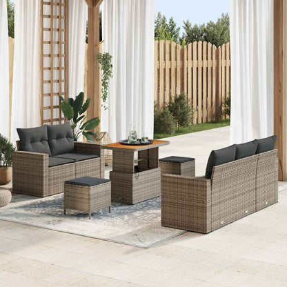 Tuin Sofa Set Met Kussen 8 Pcs Poly Rattan