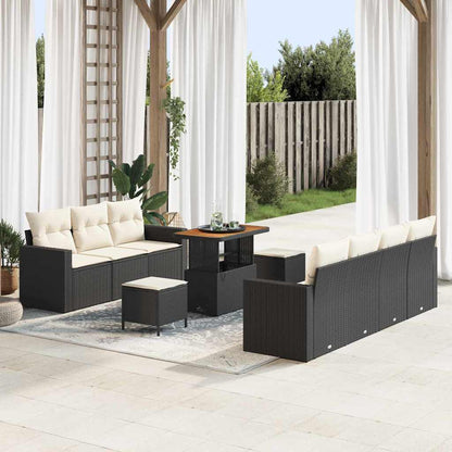 Tuin Sofa Set Met Kussen Met Opslag 10 Pcs