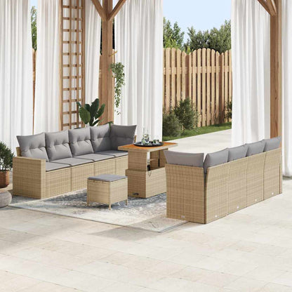 Tuinbankenset Met Kussen 12 Pcs Poly Rattan