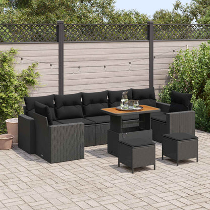Tuinbankenset Met Kussen 13 Pcs Poly Rattan