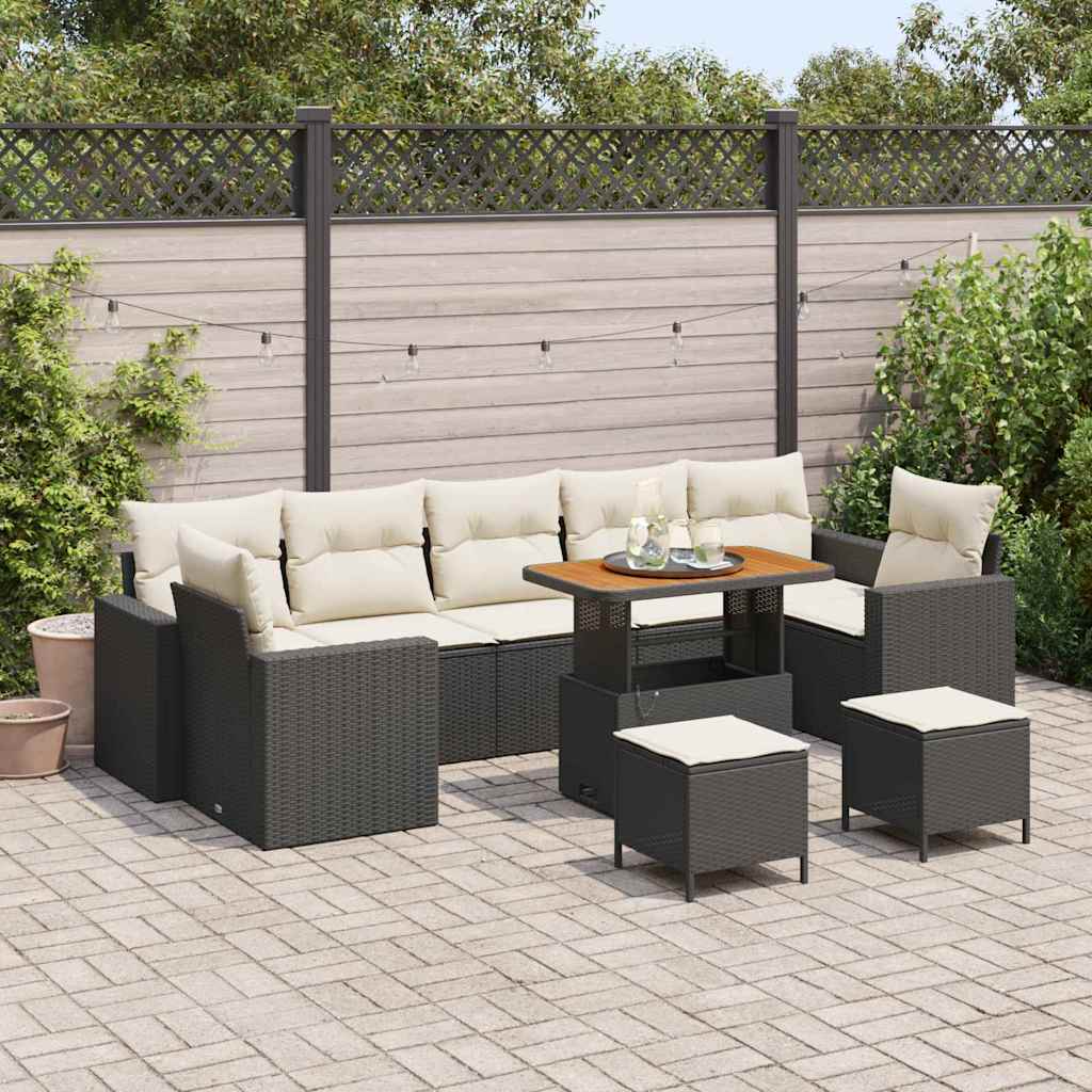 Tuinbankenset Met Kussen 13 Pcs Poly Rattan