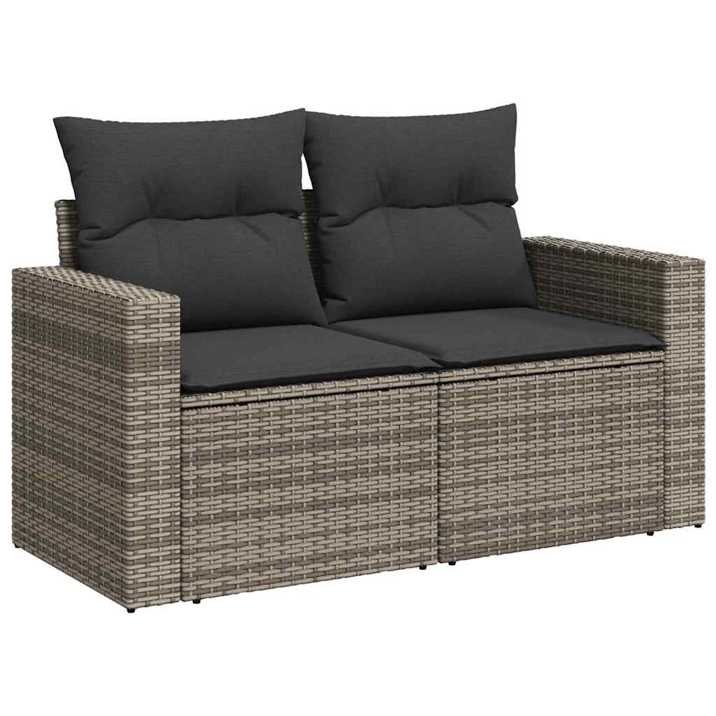 Tuinbankenset Met Kussen 9 Pcs Poly Rattan
