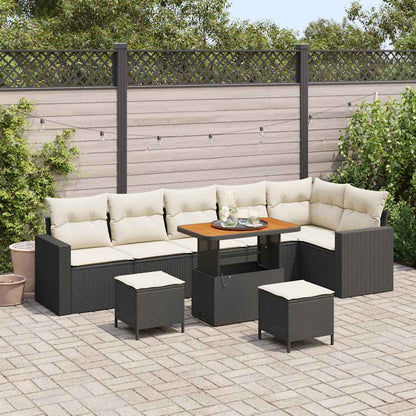 Tuinbankenset Met Kussen 11 Pcs Poly Rattan