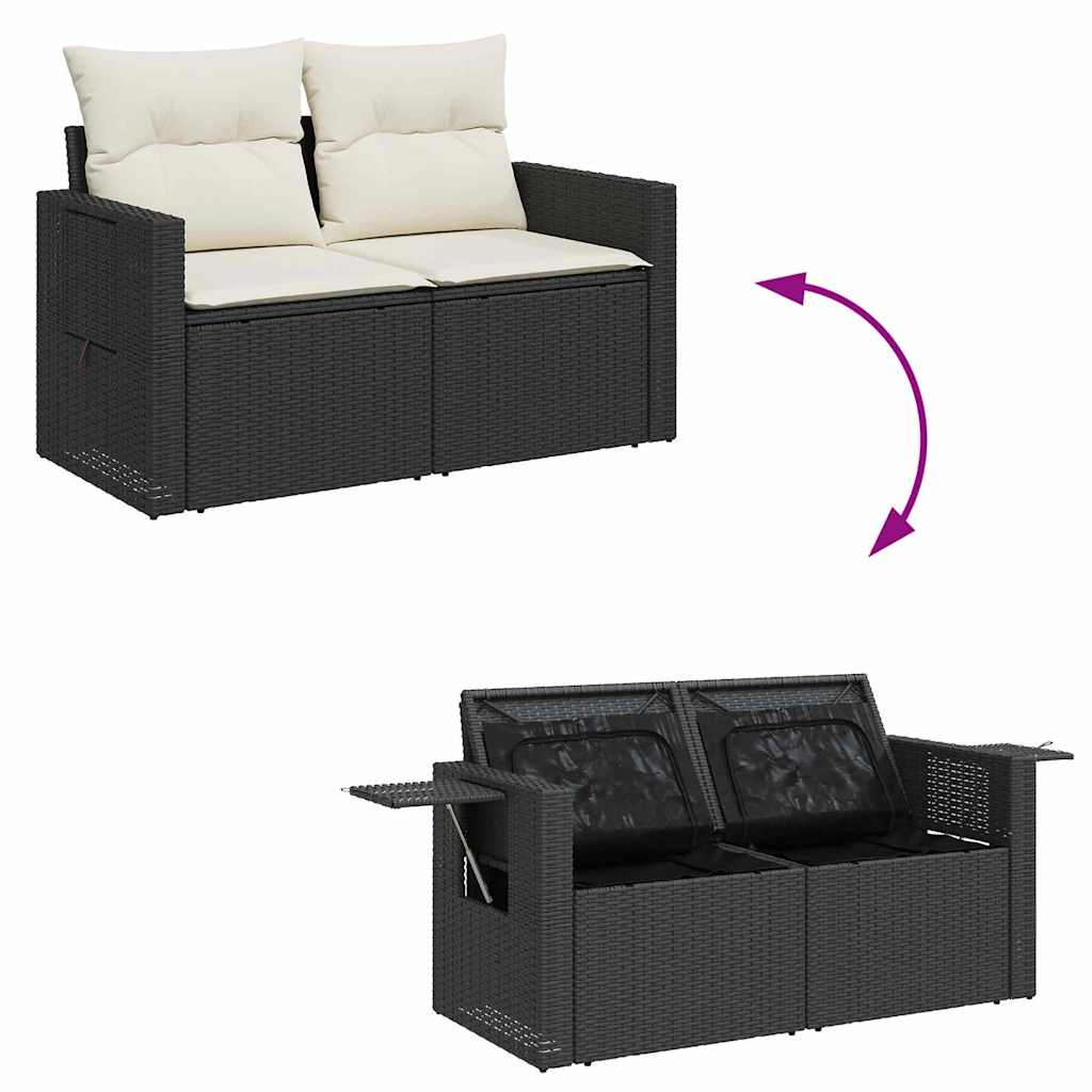 Tuin Sofa Set Met Kussen Met Opslag 10 Pcs En Crème
