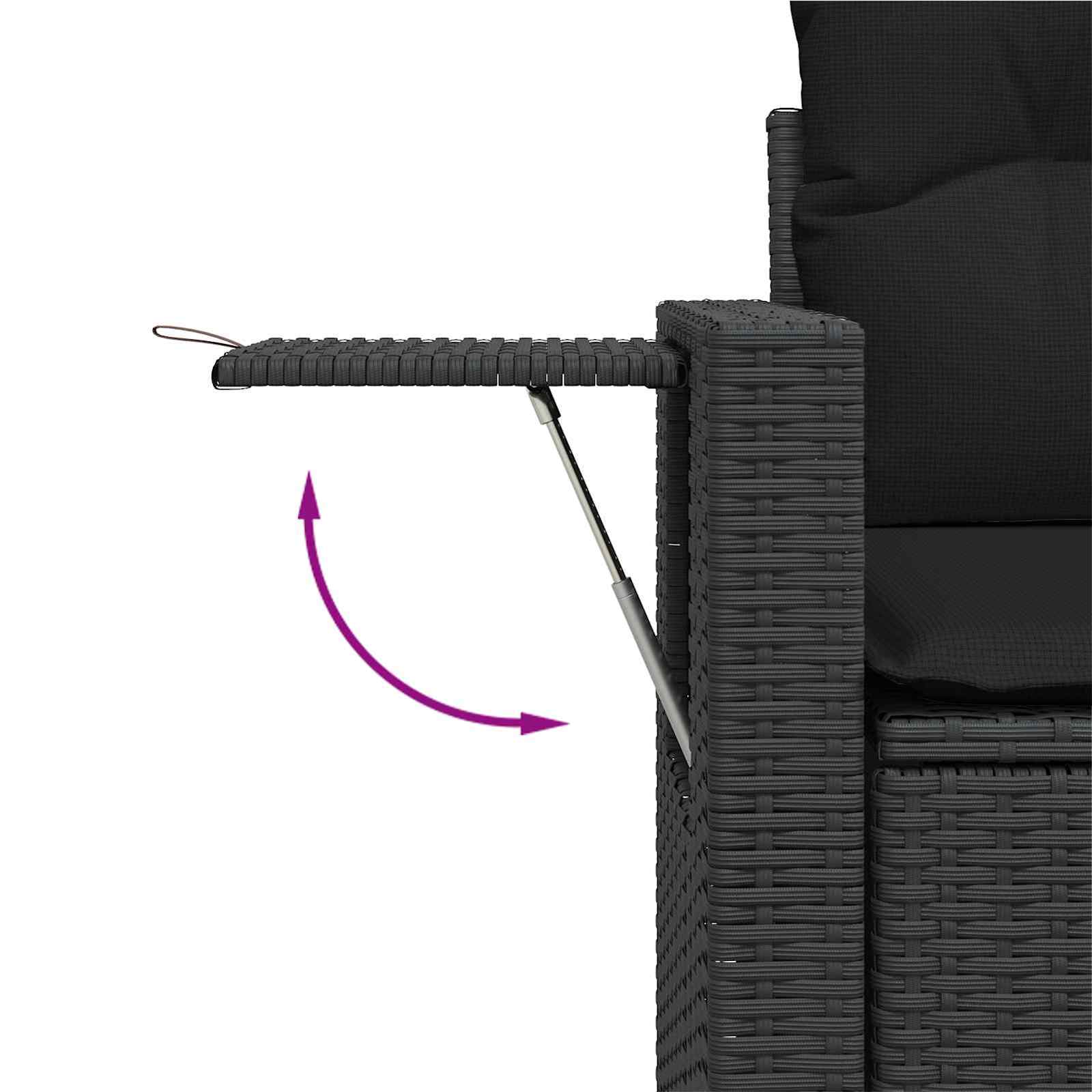 Tuin Sofa Set Met Kussen 11 Pcs Poly Rattan