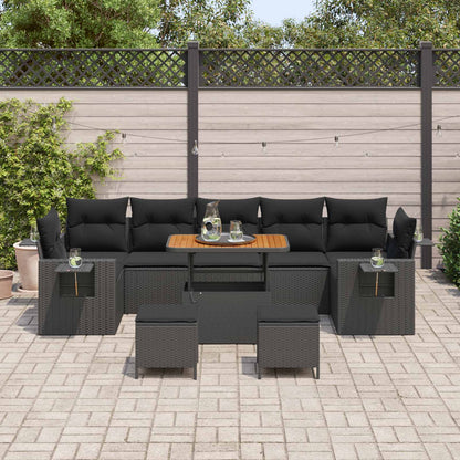 Tuinbankenset Met Kussen Poly Rattan