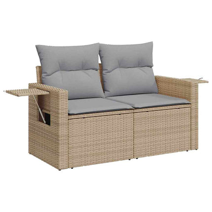 Tuinbankenset 12 Pcs En Licht Grijs Poly Rattan