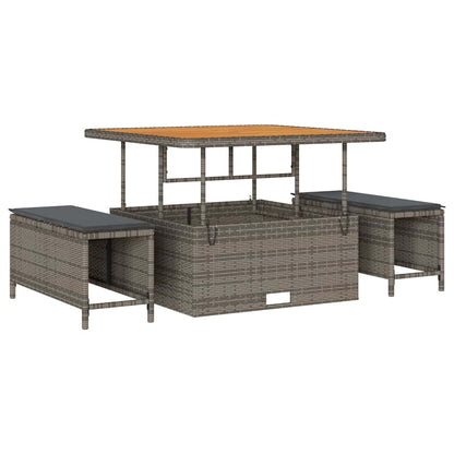 Tuin Sofa Set Met Kussen Met Opslag 8 Pcs Poly Rattan