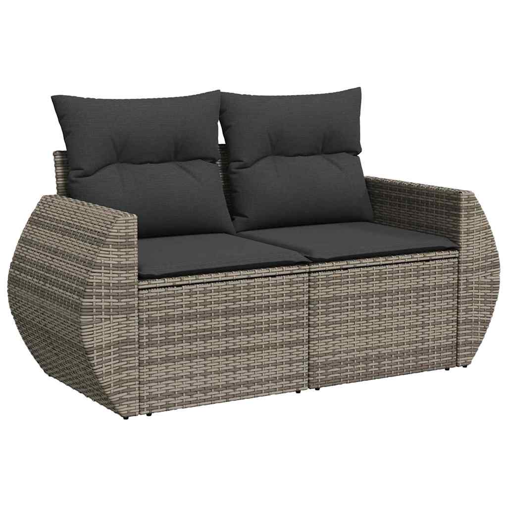 Tuin Sofa Set Met Kussen Met Opslag 8 Pcs Poly Rattan