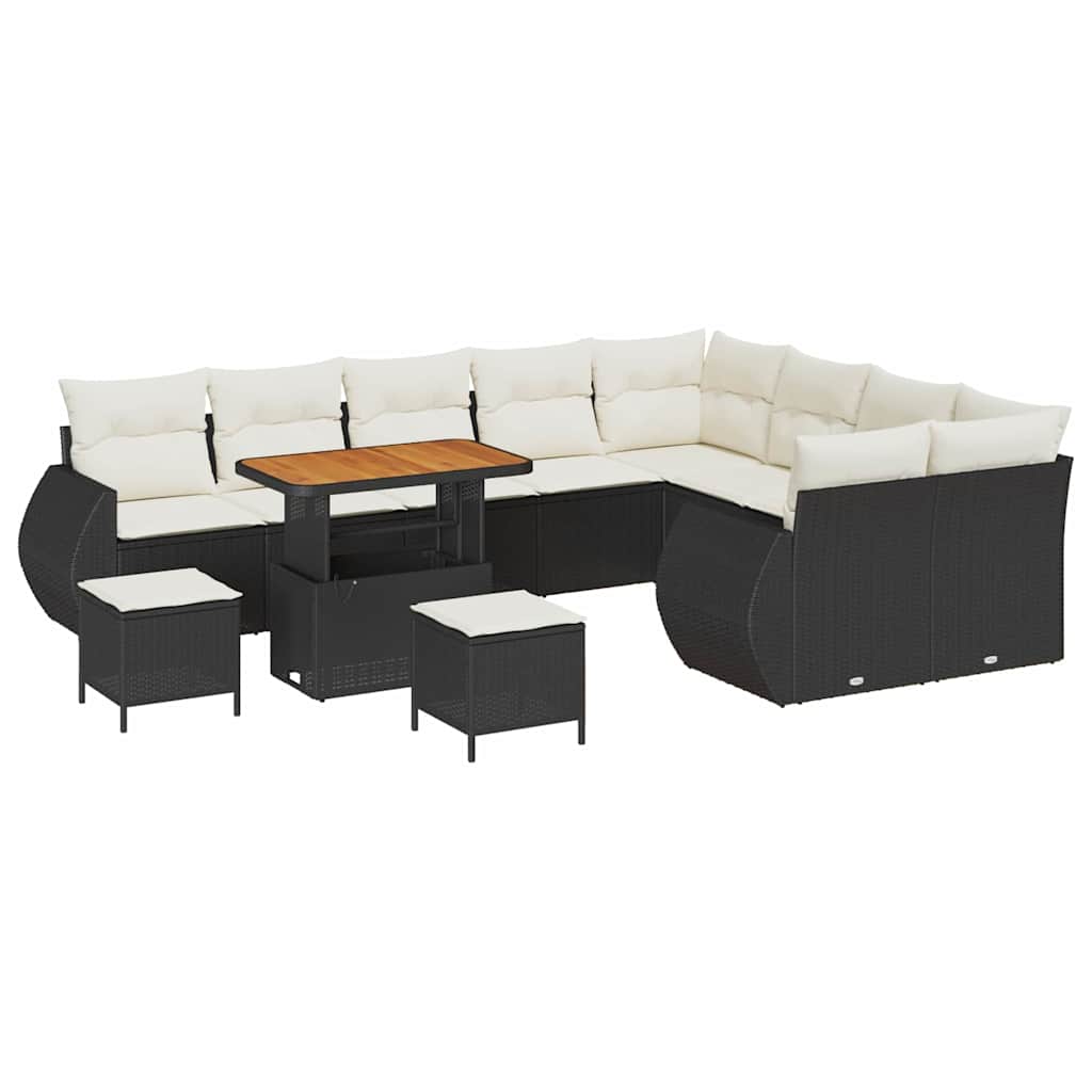 Tuin Sofa Set Met Kussen Met Opslag 12 Pcs En Crème
