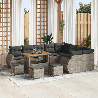 Tuin Sofa Set Met Kussen Met Opslag 12 Pcs En Crème