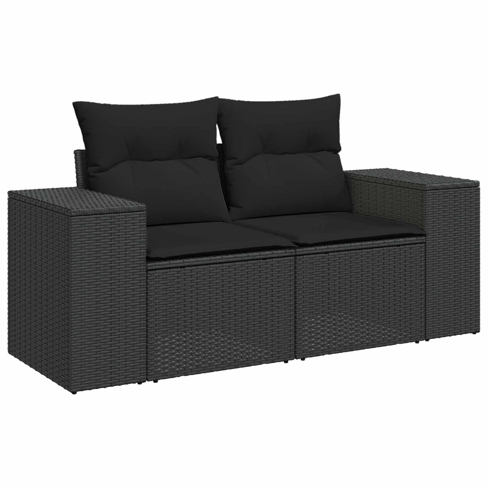 Tuin Sofa Set Met Kussen Met Opslag 8 Pcs Poly Rattan