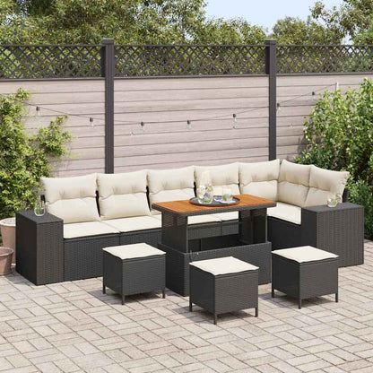 Tuin Sofa Set Met Kussen 9 Pcs Poly Rattan