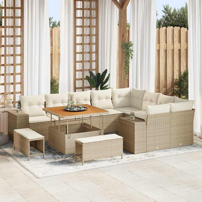 Tuin Sofa Set Met Kussen Met Opslag Met Kussen 12 Pcs