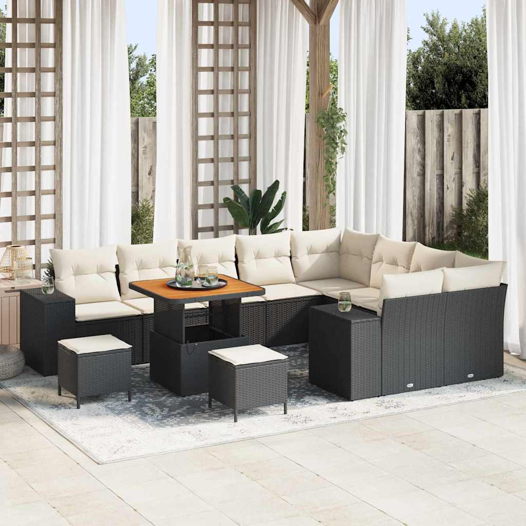Tuin Sofa Set Met Kussen Met Opslag Met Kussen 12 Pcs
