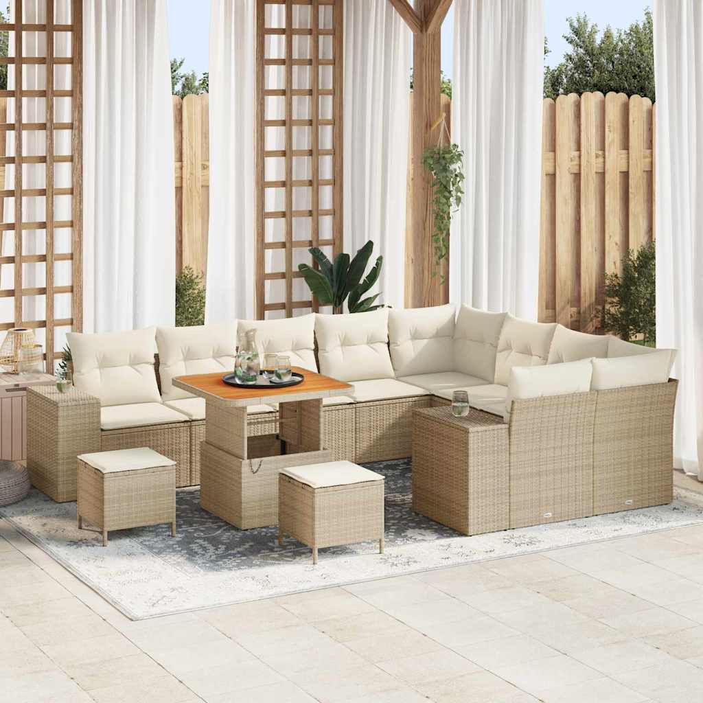 Tuin Sofa Set Met Kussen Met Opslag Met Kussen 12 Pcs