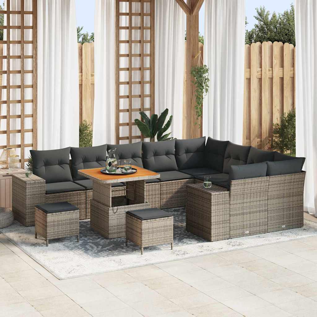 Tuin Sofa Set Met Kussen Met Opslag Met Kussen 12 Pcs
