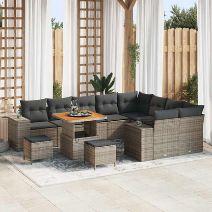 Tuin Sofa Set Met Kussen Met Opslag Met Kussen 12 Pcs